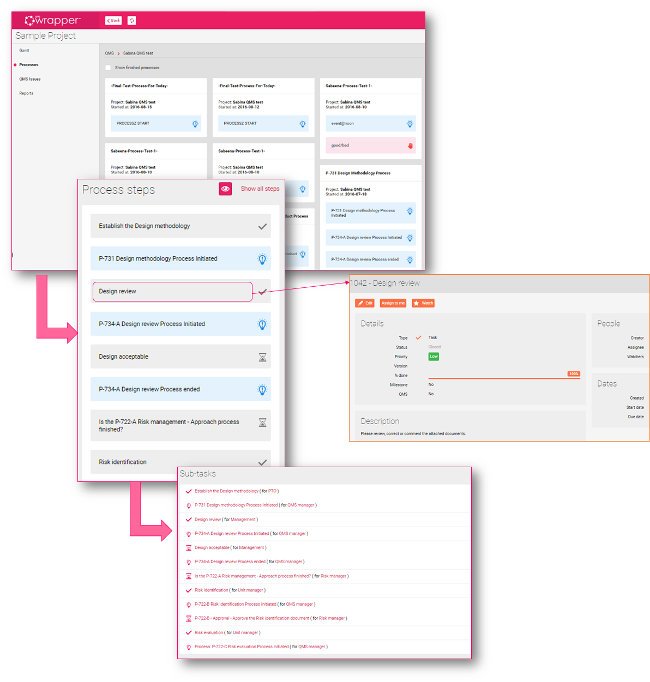 qmsWrapper: Process steps