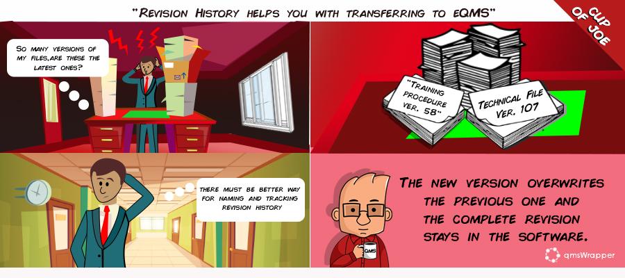 Cup of Joe: Revision History helps you with transferring to eQMS